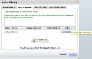 VoiceOverEmphasis